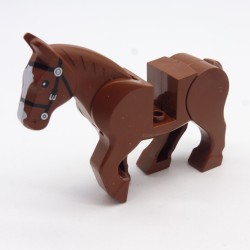 Lego LEG0030 10352c01pb01 Animal Cheval Horse Marron