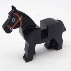 Lego LEG0031 4493c01pb02 Animal Cheval Horse Noir