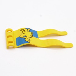 Lego LEG0088 51725pb02 Drapeau Jaune Lion et Couronne Duplo 4864 4779 4775