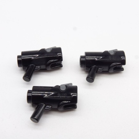 Lego LEG0120 3X 15391c01 Weapon Mini Blaster Shooter Black