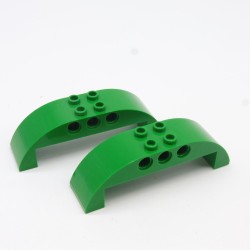 Lego LEG0151 2X 11290 Slope Curved 8X2X2 Double Green 60022
