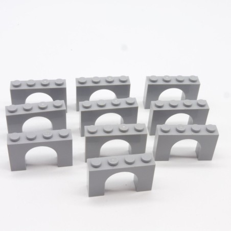 Lego LEG0152 10X 6182 Arch 1x4x2 Gris Clair Light Gray