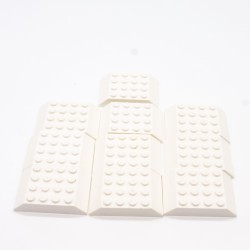 Lego LEG0157 10X 32083 Slope 45 6x4 Double Blanc