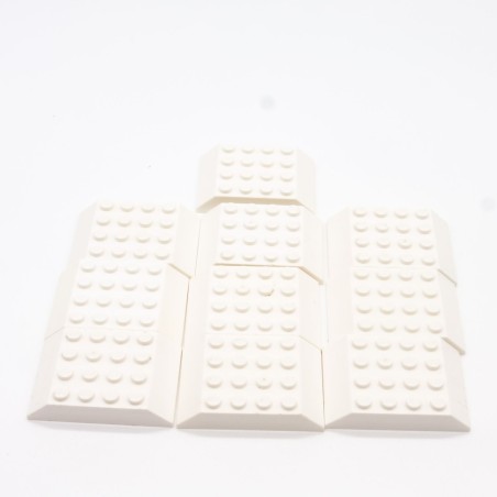 Lego LEG0157 10X 32083 Slope 45 6x4 Double White