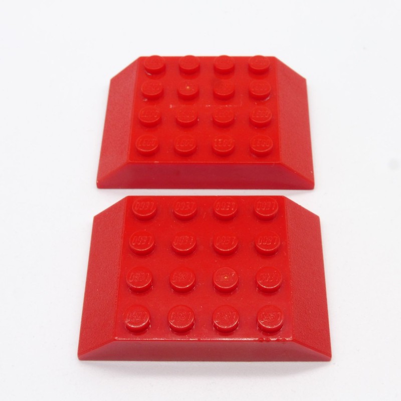Lego LEG0158 2X 32083 Slope 45 6x4 Double Red