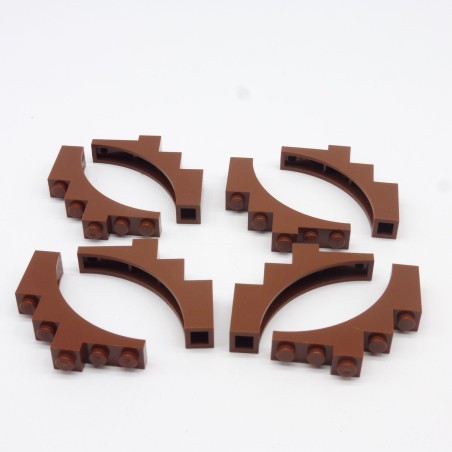 Lego LEG0166 8X 2339 Arch 1x5x4 Marron Rouge Reddish Lego LEG0166 8X 2339 Arch 1x5x4 Marron Rouge Reddish