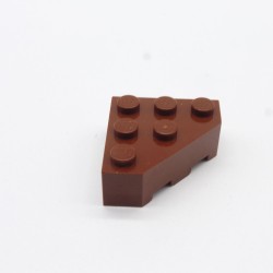 Lego LEG0171 30505 Wedge 3x3 Brown Red Reddish