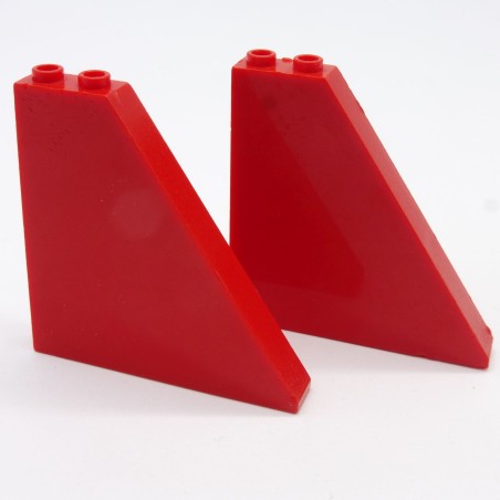 Lego LEG0172 2X 30249 Slope 55 6x1x5 Rouge Red 3368 un peu abimés