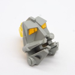 Lego LEG0182 32553 32554 Bionicle Head Light Gray and Transparent Yellow