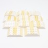 Lego LEG0191 11X 32083 Slope 45 6x4 Double White Yellowed