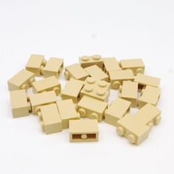 Lego LEG0201 25X 3004 Brick 1x2 Tan Beige