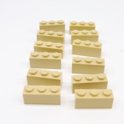 Lego LEG0204 12X 3622 Brick 1x3 Tan Beige