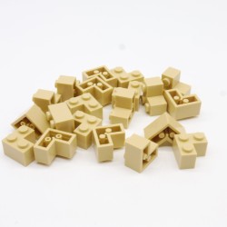 Lego LEG0208 20X 2357 Brick 2x2 Corner Angle Tan Beige