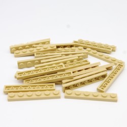 Lego LEG0209 25X 3666 Plate 1x6 Tan Beige