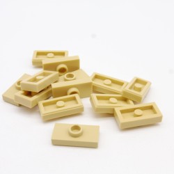 Lego LEG0217 13X 3794 Plate Modified 1x2 with Stud on Top Tan Beige