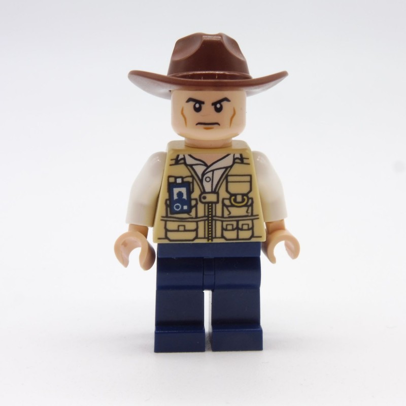 Lego LEG0256 JW009 Figurine Vétérinaire avec Chapeau Jurassic World 75918