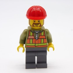 Lego LEG0267 TRN235 Figurine Homme Travaux Train 60052