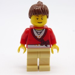 Lego LEG0273 CTY0179 Woman Train Figurine 7937 Legs and Head a little damaged
