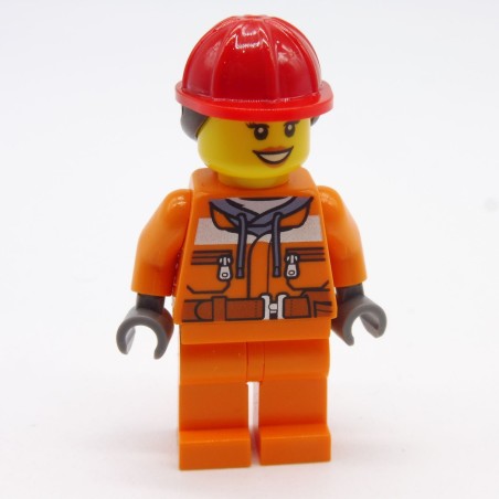 Lego LEG0276 CTY0528 Figurine Femme Travaux Train 60098