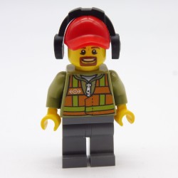 Lego LEG0278 TRN238 Figurine Homme Travaux Train 60098