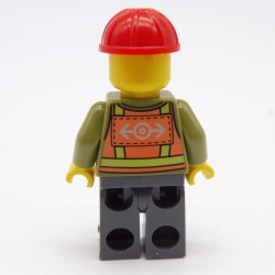 Lego TRN239 Train Works Man Figure 60098 Legs a little damaged