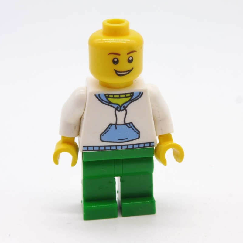 Lego LEG0281 TWN096 Figurine Homme City 3177 Jambes un peu abimées