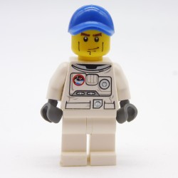 Lego LEG0286 CTY0221 Figurine Homme Moon Buggy City 3365 Jambes Jaunies et un peu abimées