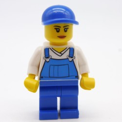 Lego LEG0296 CTY0269 Female Garbage Collector Figure City 4432