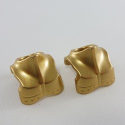 Playmobil 12738 Playmobil Batch of 2 Turns of Neck Armour Gilded