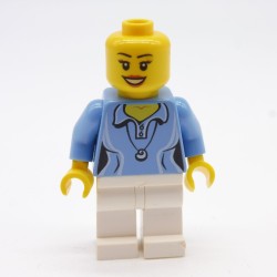 Lego LEG0308 CTY0346 City Woman Figure 60001 Slightly damaged legs