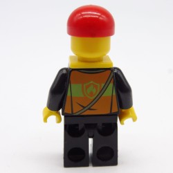 Lego CTY0371 Figurine Homme Pompier City 60005 Jambes un peu abimées