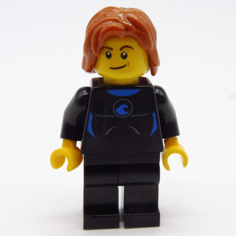 Lego LEG0316 CTY0407 Figurine Homme Surfeur City 60011 Jambes un peu abimées