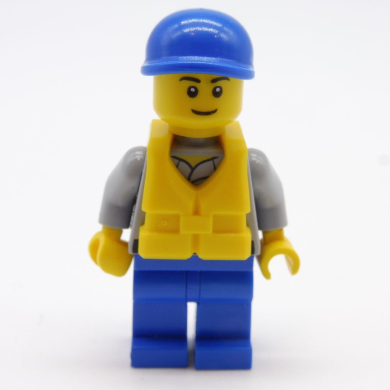 Lego LEG0317 CTY0408 City Coast Guard Male Figure 60012 Legs a little damaged