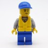 Lego LEG0319 CTY0418 Figurine Homme Garde Côte City 60014 Jambes un peu abimées