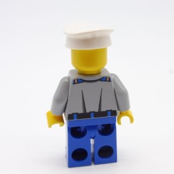 Lego CTY0415 Male Coast Guard Captain Figure City 60014 Legs a little damaged