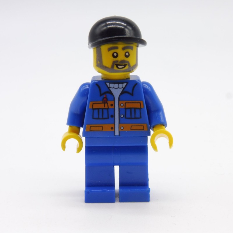 Lego LEG0325 CTY0290 Figurine Homme Dépanneur City 60017 Jambes un peu abimées