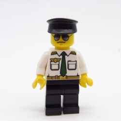 Lego LEG0329 CTY0403 City Airplane Pilot Man Figure 60022