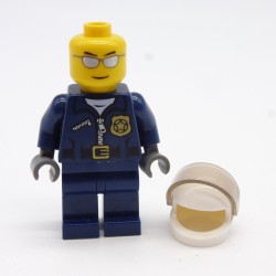 Lego LEG0337 CTY0449 Figurine Homme Policier Moto City 60041