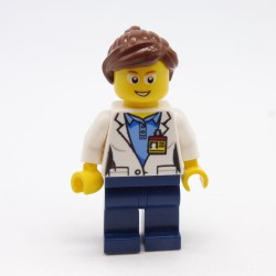 Lego LEG0344 CTY0563 Figurine Femme Scientifique City 60080 Jambes un peu abimées