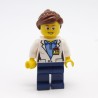 Lego LEG0344 CTY0563 Figure Female Scientist City 60080 Legs a little damaged