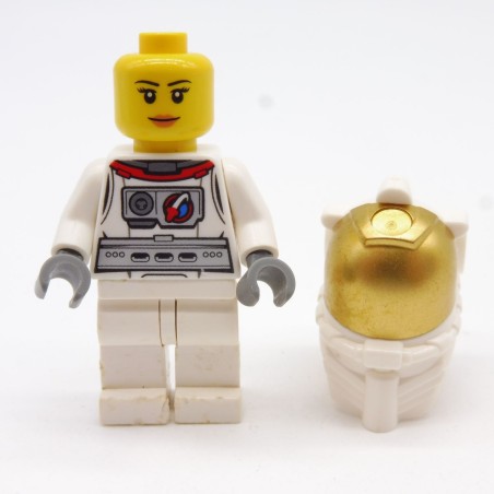 Lego LEG0345 CTY0567 Figurine Femme Cosmonaute City 60080 Jambes un peu abimées