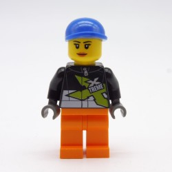 Lego LEG0348 CTY0543 Figurine Femme Pilote Camion City 60085