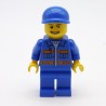 Lego LEG0364 CTY0224 Figurine Homme Ouvrier City 3366 Tête un peu usée
