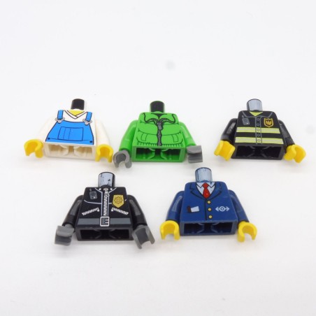 Lego LEG0386 Lot de 5 Torses avec Bras et Mains