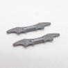 Lego LEG0400 2X 98721 Arme Weapon Batman Batarang Gris Argent