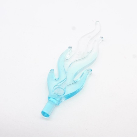 Lego LEG0414 85959pb05 Flamme Wave Rounded Straight Large Bleu et Blanc Transparent Lego LEG0414 85959pb05 Flamme Wave Rounded Straight Large Bleu et Blanc Transparent