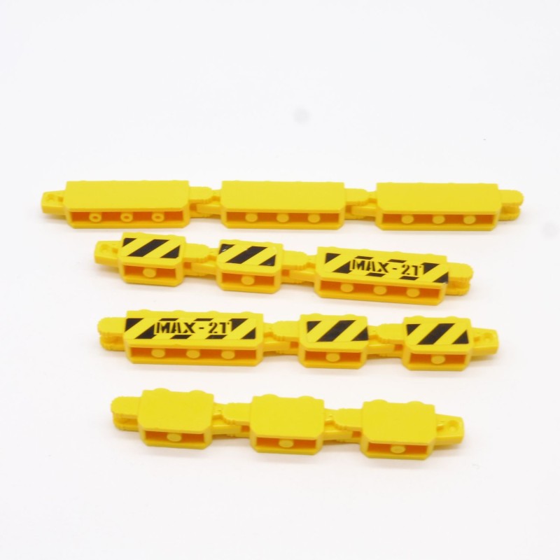 Lego LEG0417 12X 30387 30386 Technic Hinge Brick Jaune Stickers un peu usés