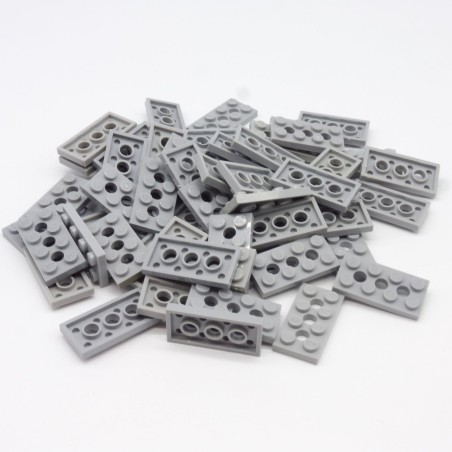 Lego LEG0418 50X 3709b Technic Plate 2x4 3 Holes Gris Clair