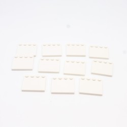 Lego LEG0431 11X 6179 Tile Modified 4x4 with 4 studs on top Blanc White