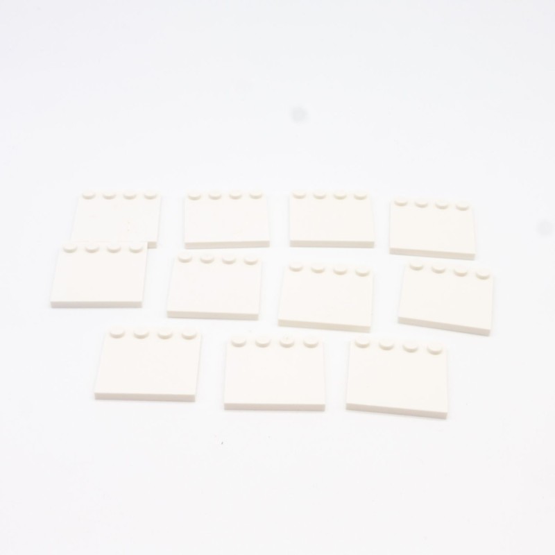 Lego LEG0431 11X 6179 Tile Modified 4x4 with 4 studs on top Blanc White